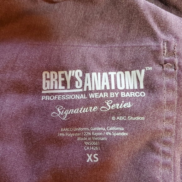 Xsm greys anatomy scrub pants - Picture 3 of 3